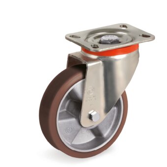 SERIES 58AL-TR-PowerHigh polyurethane wheels, aluminium centre