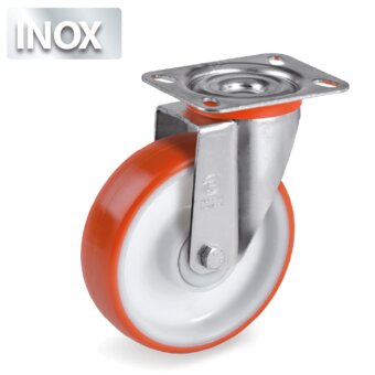 SERIES 60CC-Thermoplastic polyurethane wheels, polyamide 6 centre, hub with ball bearings