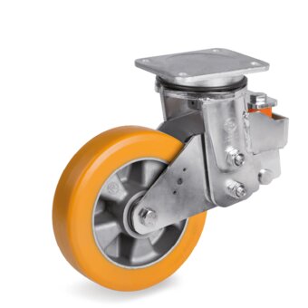 SERIES 65HT-TR polyurethane wheels high thickness, aluminium centre