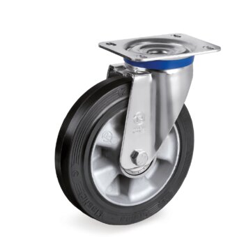 SERIES 72AL-Sigma Elastic rubber wheels, aluminium centre