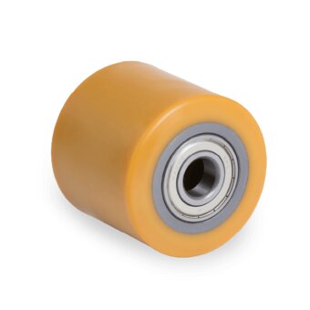 SERIES 75-TR polyurethane transpallet rollers, steel centre
