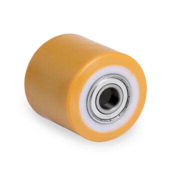 SERIES 77-TR polyurethane transpallet rollers, polyamide 6 centre