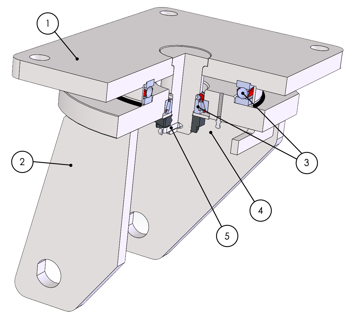 Twin electro welded EEG SHD bracket diameter 400 mm - max carrying capacity 6000 daN