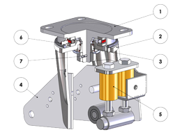 Supporto elettrosaldato molleggiato EES MHD