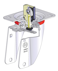 Freno centralizzato registrabile a singola posizione per supporti NL 