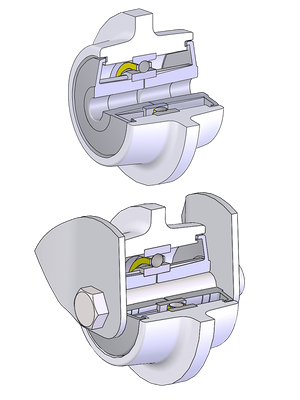 Mozzo con singolo cuscinetto a sfere