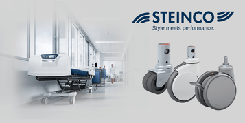 Ruote per applicazioni medicali e ospedaliere Steinco 